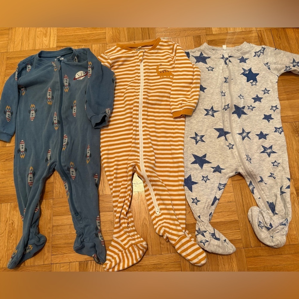 Pekkle bundles of 3 pajamas 9 months